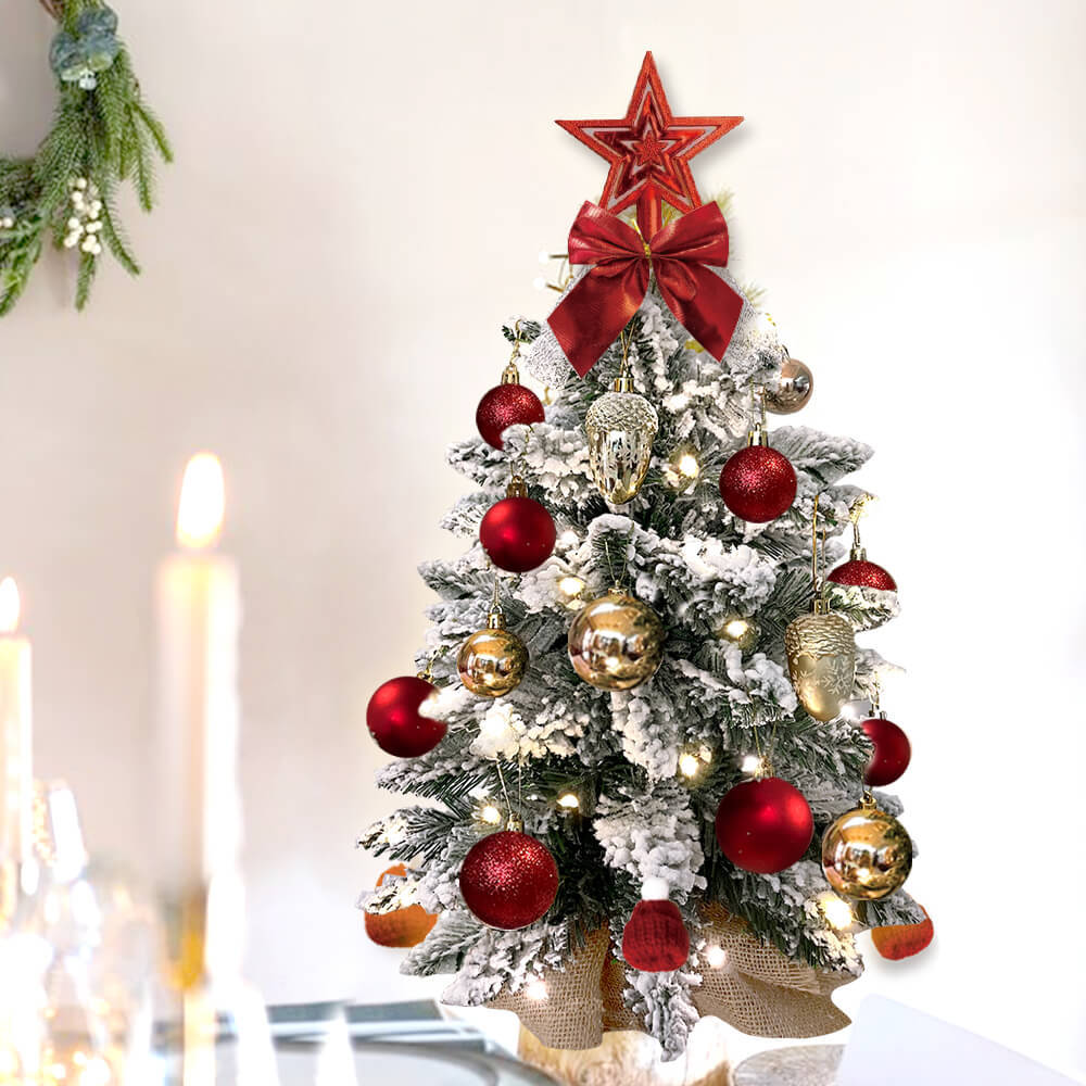 Frosted Mini Pine: Tabletop Christmas Tree Decor