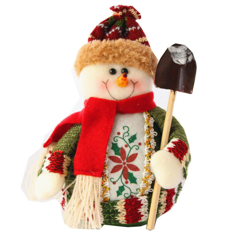 FrostyCharm™ Flannel Snowman Holiday Ornaments Set