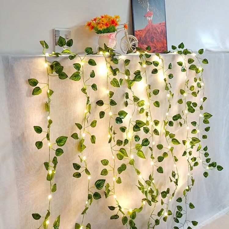 LeafGlow™ Green Leaf LED Fairy String Décor