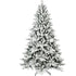 EverGreen Flocked Hinged PVC PE Xmas Tree 