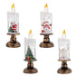 Snowfall Christmas Crystal Lamp
