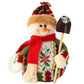FrostyCharm™ Flannel Snowman Holiday Ornaments Set 