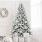 EverGreen Flocked Hinged PVC PE Xmas Tree 