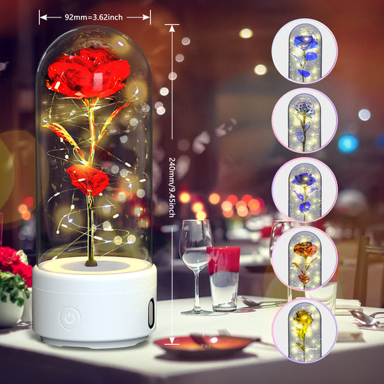 PetalGlow™: Eternal LED Rose Bluetooth Speaker 