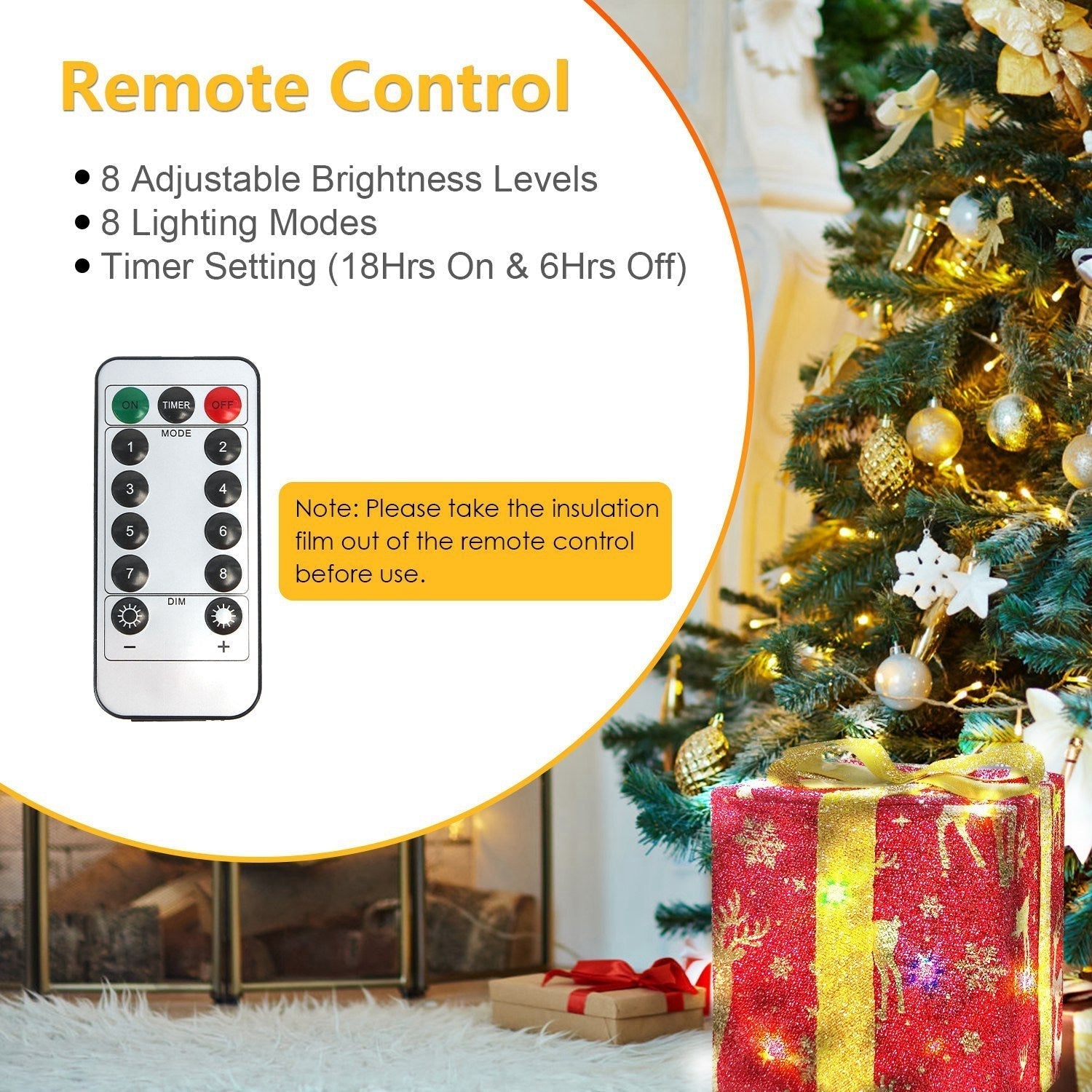 GlowJoy™ LED Festive Gift Box Set - Warm White Light 