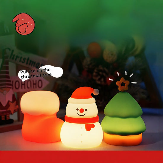 Christmas Silicone Night Light for Home Decor