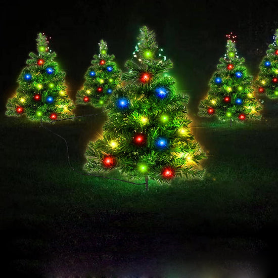 SolarGlow Festive LED Pathway Tree 