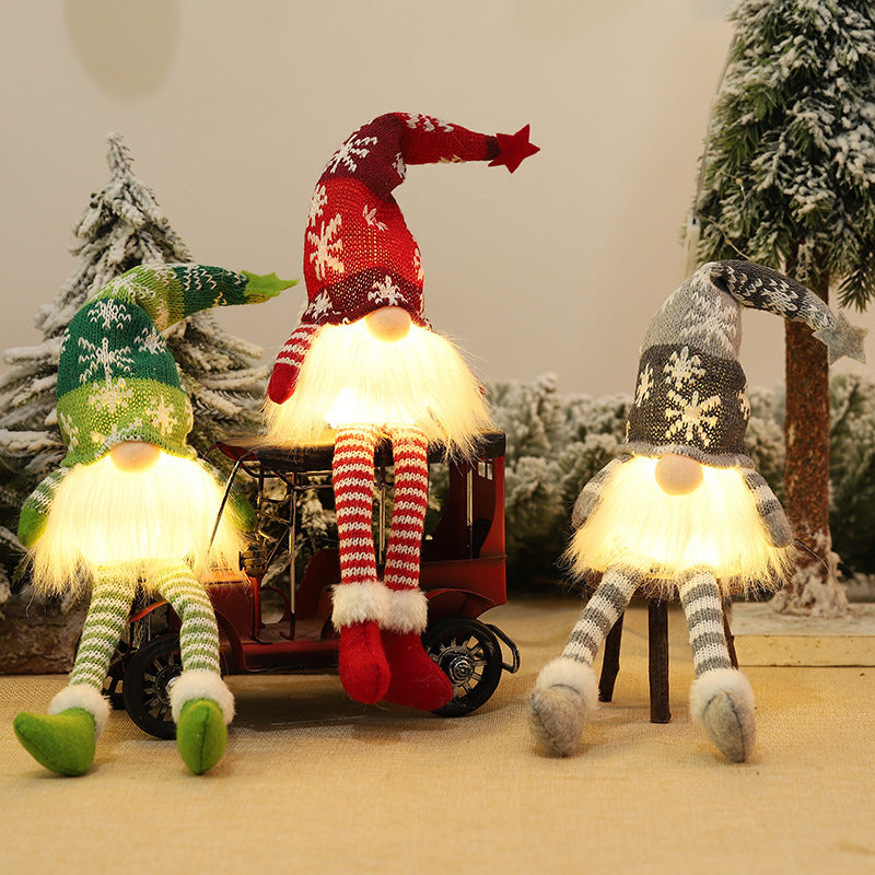 ForestGlow™ Nordic LED Christmas Window Doll Decor 