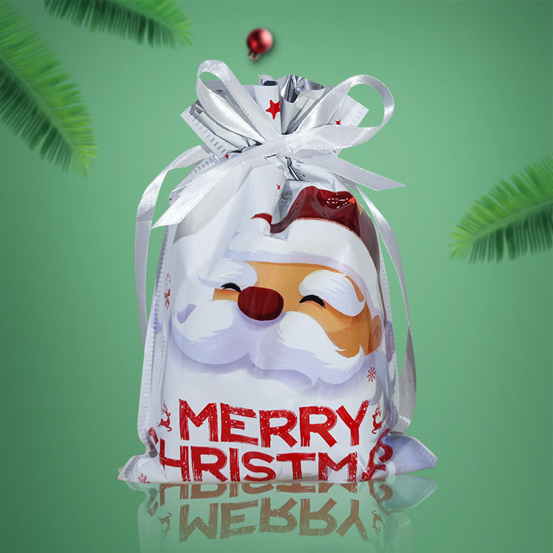 Home Fashion Simple Drawstring Christmas Gift Bag Suit 