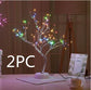 🎄 2PC PearlGlow™ LED Christmas Tree Lights featuring multicolor LEDs on elegant copper branches, ideal for festive ambient lighting by Urban Buy.