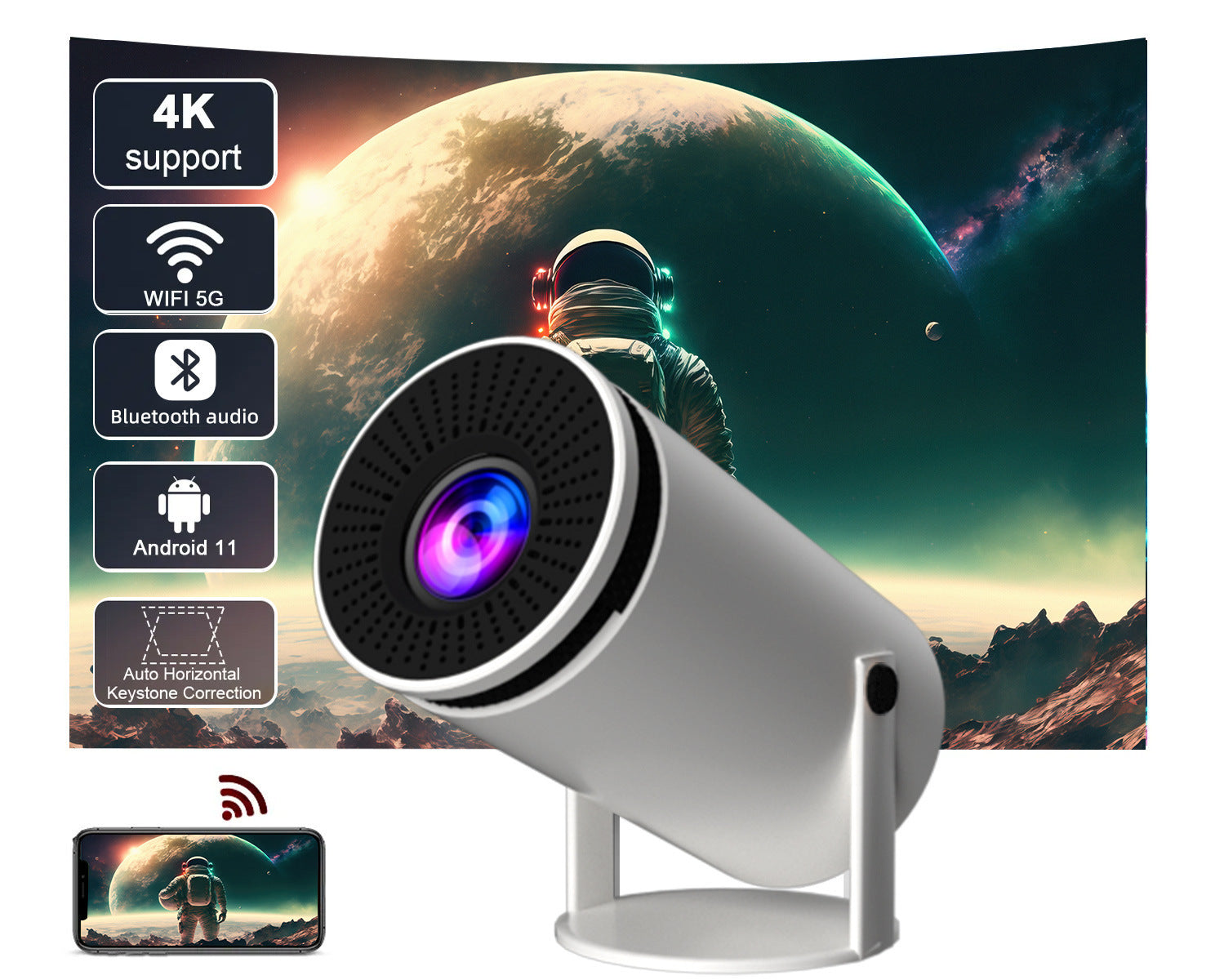 LumiCast HY300 Smart Mini Projector