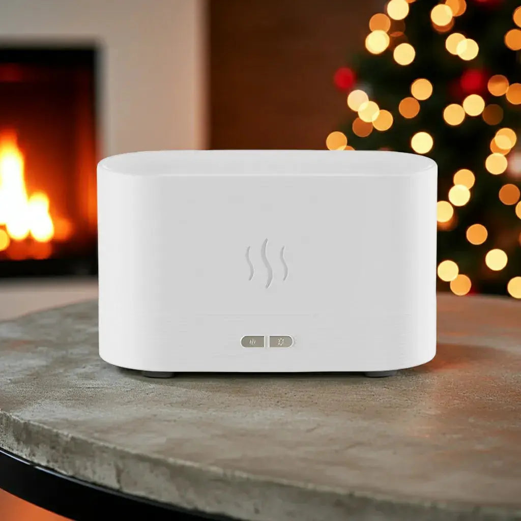 CJ Flame Humidifier Christmas Gift with Cozy Fire Effect - Urban Buy