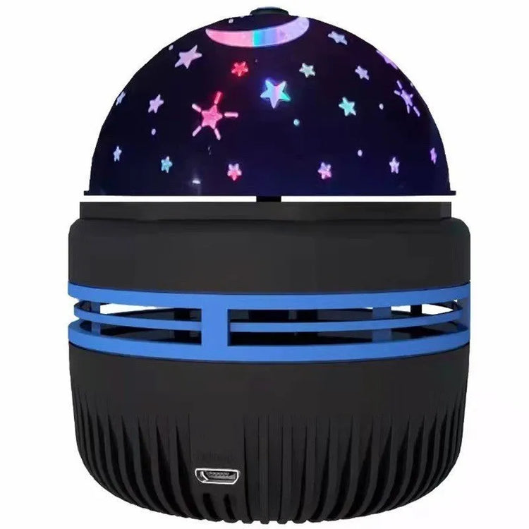 Black LED galaxy projector lamp with colorful star and moon light projection for Christmas decoration